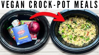 3 Vegan Dump-and-Go CROCK-POT Meals