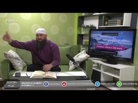 Zimska škola islama 31 dio hadis 1 dio mr  Elvedin Pezić