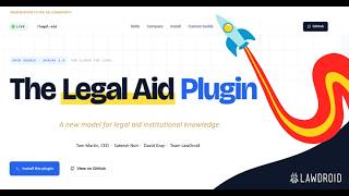 The Legal Aid Plugin Launch Webinar
