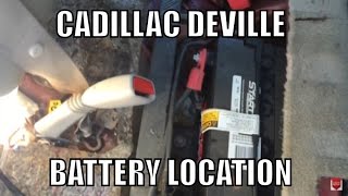 Cadillac Deville battery location