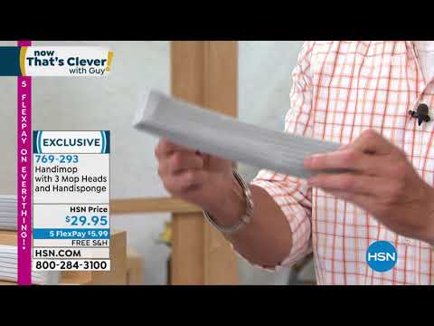 Handimop with 3 Mop Heads and Handisponge