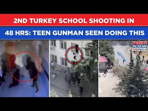 Turkey 2nd School Shooting In 48 Hours: CCTV Footage Shocker, Watch| Teen Gunman Seen Doing This