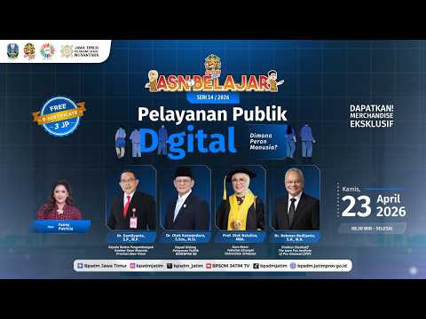 ASN Belajar Seri 14 | 2026 - Pelayanan Publik Digital: Dimana Peran Manusia?