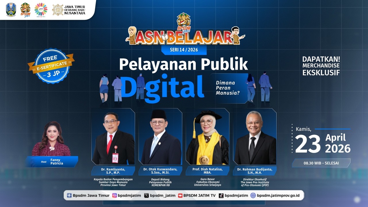 ASN Belajar Seri 14 | 2026 - Pelayanan Publik Digital: Dimana Peran Manusia?