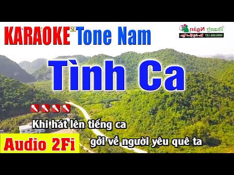 TÌNH CA  Hoàng Việt Karaoke Tone Nam | Âm Thanh Tách Nhạc 2Fi - Nhạc Sống Thanh Ngân