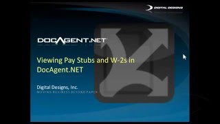 Digital Designs | Viewing Pay Stubs and W-2s in DocAgent.NET