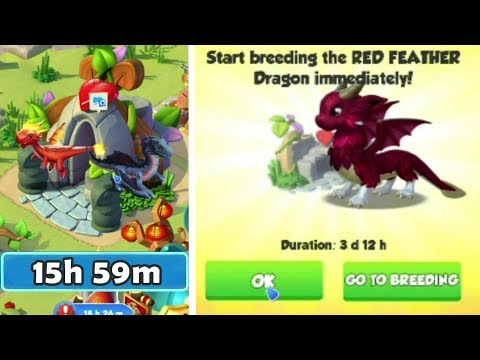 RED FEATHER DRAGON Unlocking + How to Breed! SUNRISE Dragon Hatching! - DML #1268