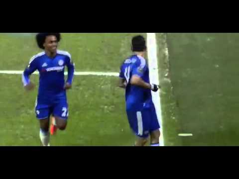 Goal Diego Costa Chelsea vs newcastle 1-0 HD commentary