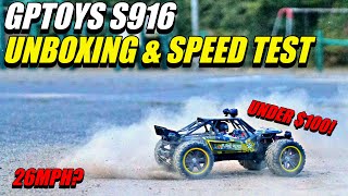 GPTOYS S916 Unboxing & Speed Test - Budget RC Car Under $100