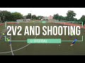 2v2 shooting football drill. U-10
