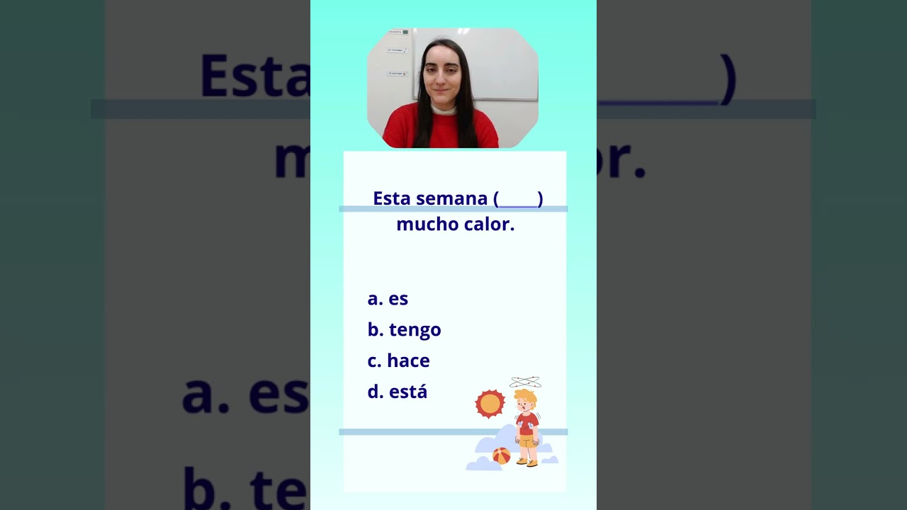 【スペイン語ドリル】文法ドリル 初級 - A1 Esta semana... mucho calor
