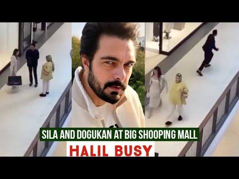 Sila Turkoglu and Dogukan Gungor at Big Shopping Mall !Halil Ibrahim Ceyhan Busy