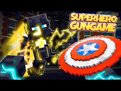 EPIC Custom Superhero Gun Game in Minecraft!