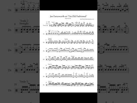 Joe Farnsworth on "I'm Old Fashioned" YT