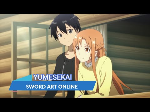 『LYRICS AMV』SWORD ART ONLINE ED FULL「YUMESEKAI - TOMATSU HARUKA」