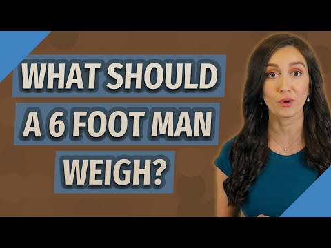 What should a 6 foot man weigh?