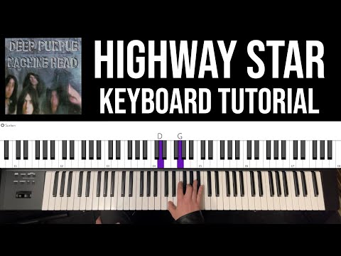 How to Play Highway Star — Deep Purple on Keyboards [Playthrough · No Talking]