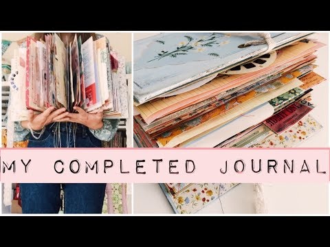 Journal Flip Through Completed Vintage Junk Journal My Personal Journal