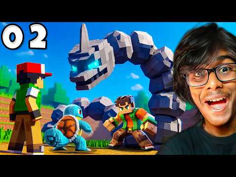 Mera Pehla Gym Battle! 💥 Brock vs Squirtle | Cobblemon Journey Ep 02 (Hindi)