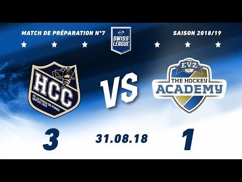 31.08.2018 HC La Chaux-de-Fonds – EVZ Academy (3-1)