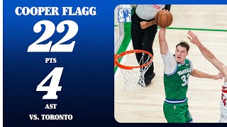 Cooper Flagg (22 PTS 4 REB 4 AST) vs. Toronto Raptors | October 26, 2025