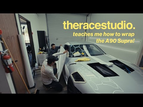 The Race Studio teaches me how to wrap the BOSS A90 Supra!