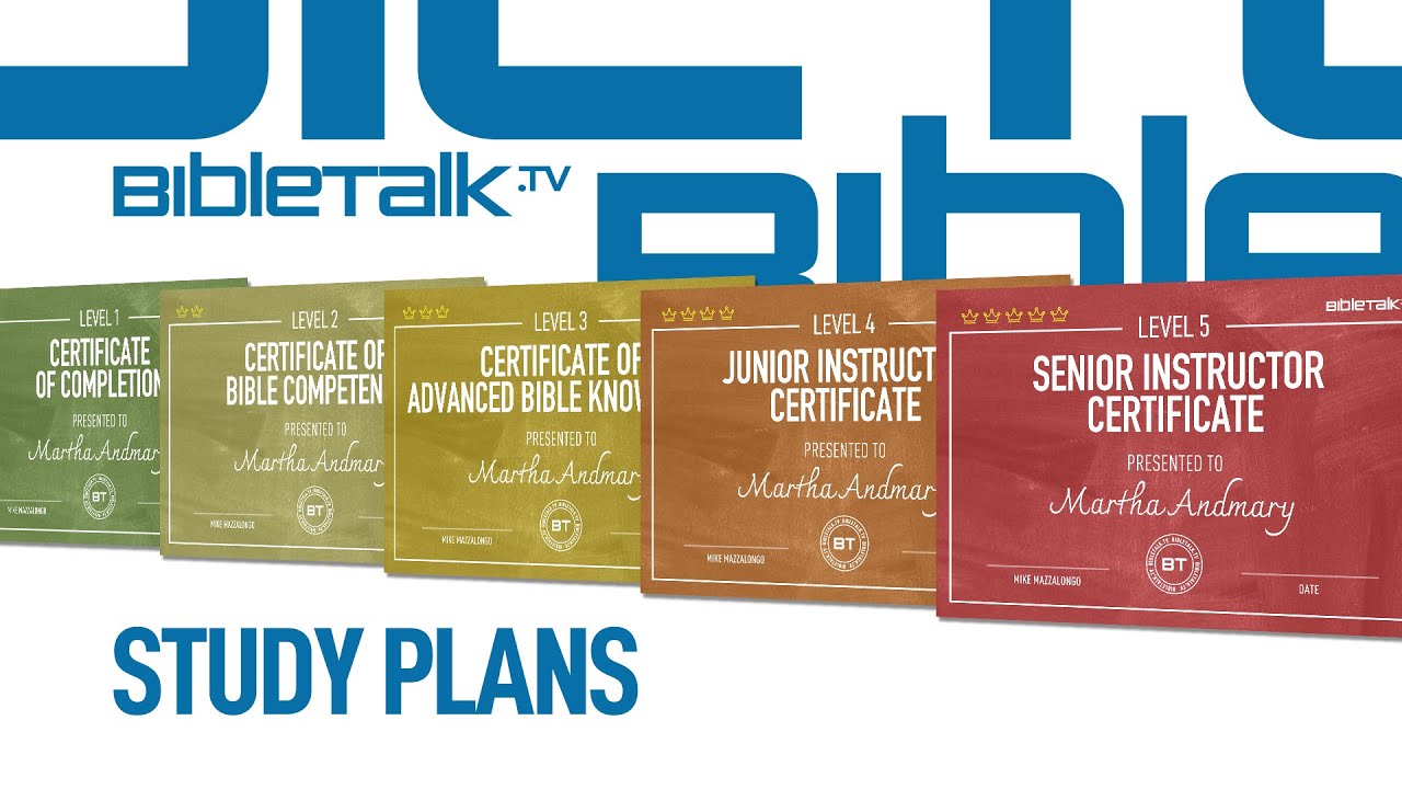 About BibleTalk.tv Study Plans