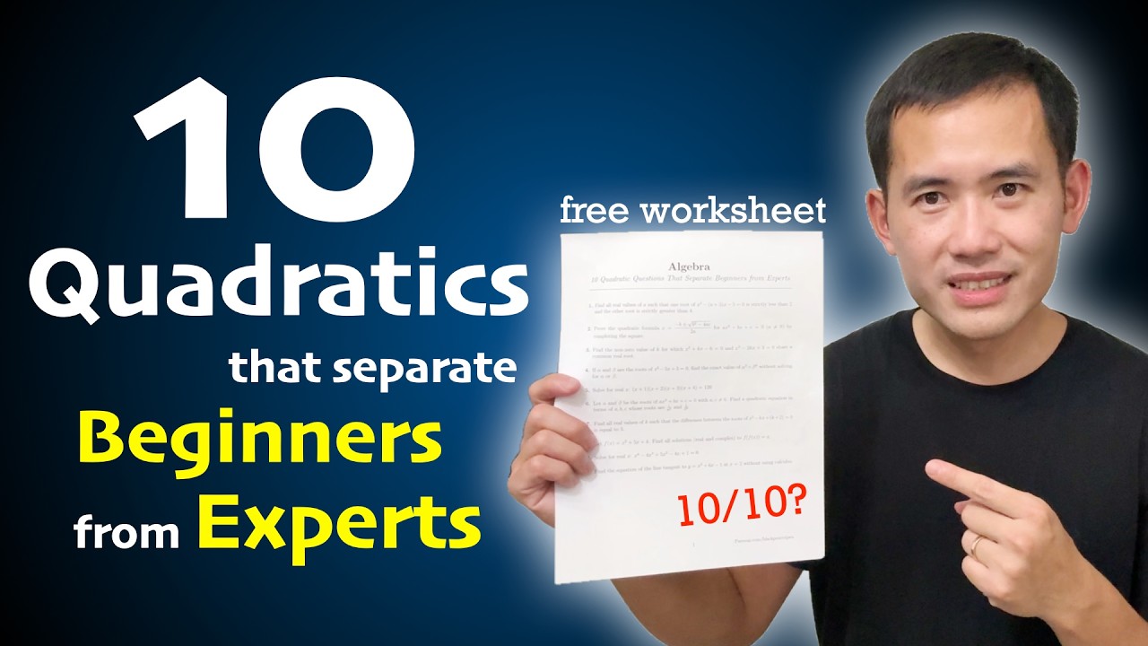 10 quadratic questions that separate beginners from experts