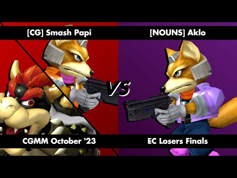 CG | Smash Papi ( Fox / Bowser ) vs Nouns | Aklo ( Fox ) - [ EC Losers Finals ]