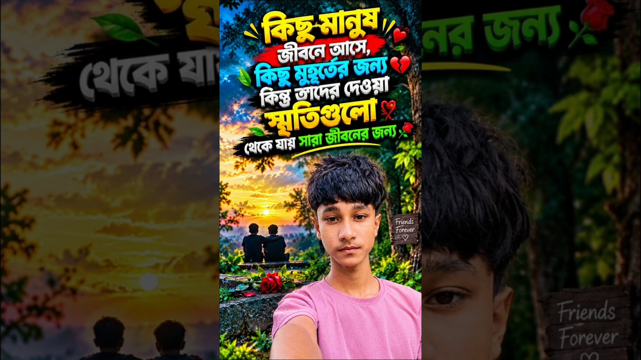 কিছু মানুষ জীবনে আসে কিছু মুহূর্তের জন্য ❤️‍🩹🥀 #shorts #sadshayari #trending #love #explore