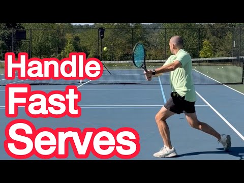 How To Return Really Fast Serves (Tennis Technique Explained) 