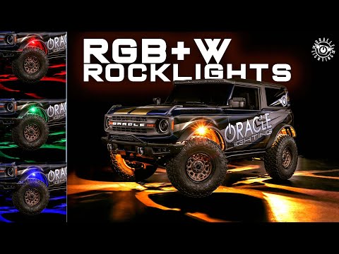 ALL NEW RGB+W LED Rock Lights on the 2021-2022 Ford Bronco DIY GUIDE from Oracle Lighting