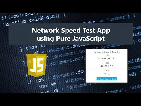 Network Speed Test Using Javascript Demo