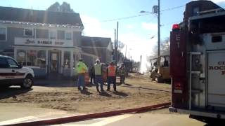 preview picture of video 'Gas leak reported at Pine and North Main streets in Rochester, N.H.'