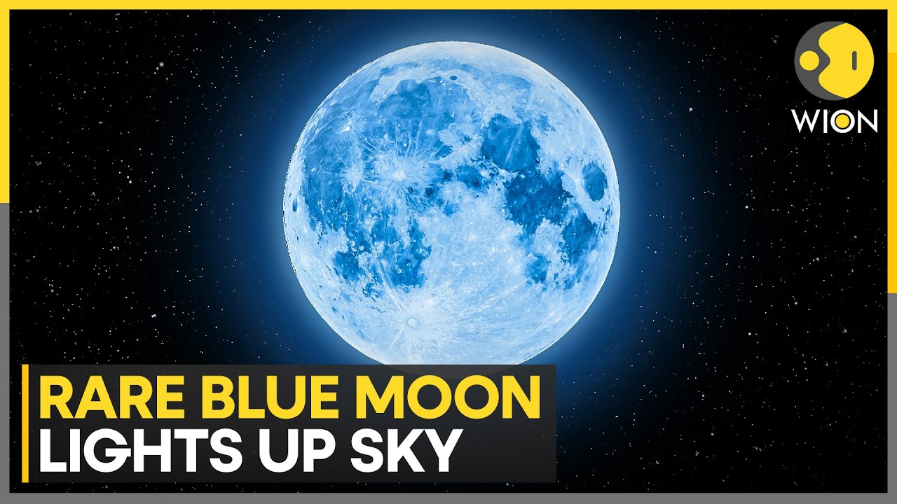 Rare Blue Moon Stuns Skywatchers As Astrologers Predict Big Changes | WION News