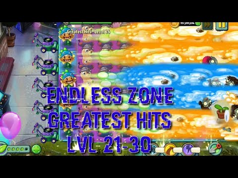Plants vs Zombies 2 - Neon Mixtape Tour | Endless Zone All Max Level Plants Test Level 21 - 30