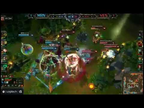 MRN Megazero Renekton VS VES Game 3   Super Epic Backdoor   NA LCS Summer Promotion HQ