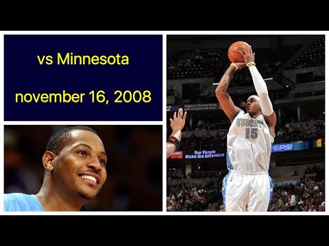 Carmelo Anthony 14 pts vs Minnesota Timberwolves Highlights (november 16, 2008)