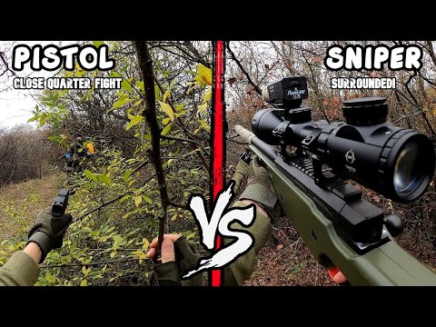 PISTOL vs SNIPER – CLOSE QUARTER FIGHT!