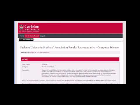 Carleton University's CCR - How to Add Your Position Tutorial