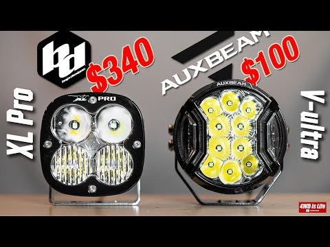 Auxbeam vs Baja Designs - Off road Led Lights comparison (Auxbeam V-ultra vs Baja Designs XL Pro)