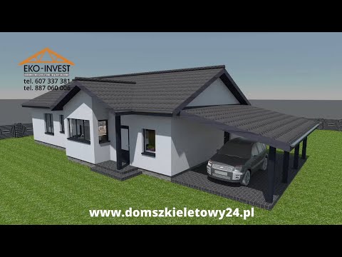 Domy szkieletowe  - Nasze projekty. Dom szkieletowy, Wiązary dachowe.