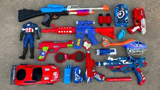 Grabbing Captain America & Spider-Man Action Series Guns & Equipments,Shield,  gloves, Robots,Mask