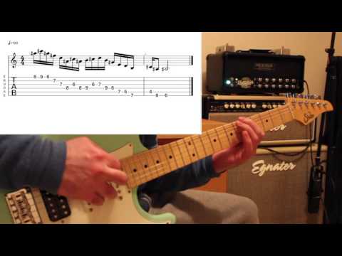 E Lydian Dominant lick