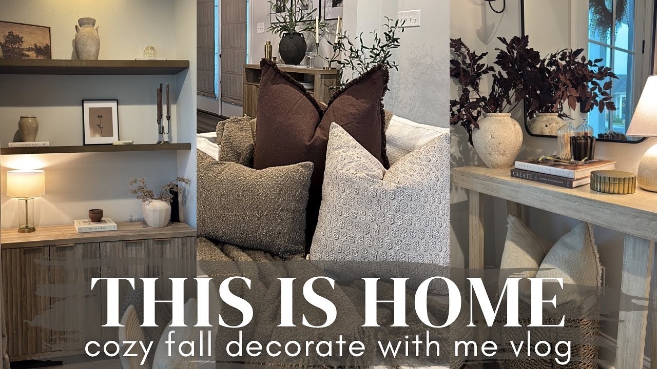 THIS IS HOME VLOG | fall decorate with me | cozy, affordable, home decor| fall 2025