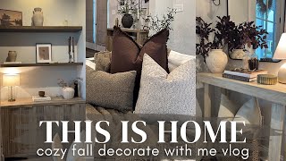 THIS IS HOME VLOG | fall decorate with me | cozy, affordable, home decor| fall 2025