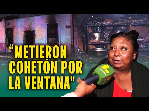 Casa destrozada y animales muertos por incendio en Año Nuevo: "Alguien metió un cohetón por ventana"
