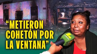 Casa destrozada y animales muertos por incendio en Año Nuevo: "Alguien metió un cohetón por ventana"