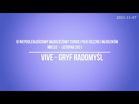 VIVE vs Gryf Radomyśl *** Turniej w Mielcu ***