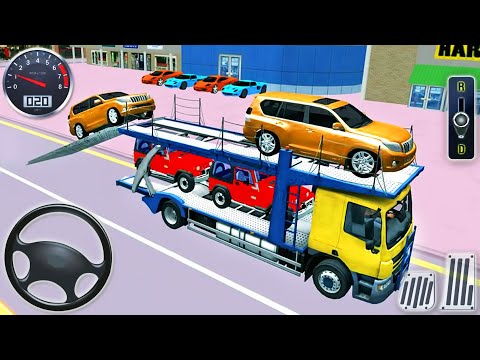 Car Transporter Truck Driving Simulator - Prado Offroad Vehicles Driver 3D - Android GamePlay